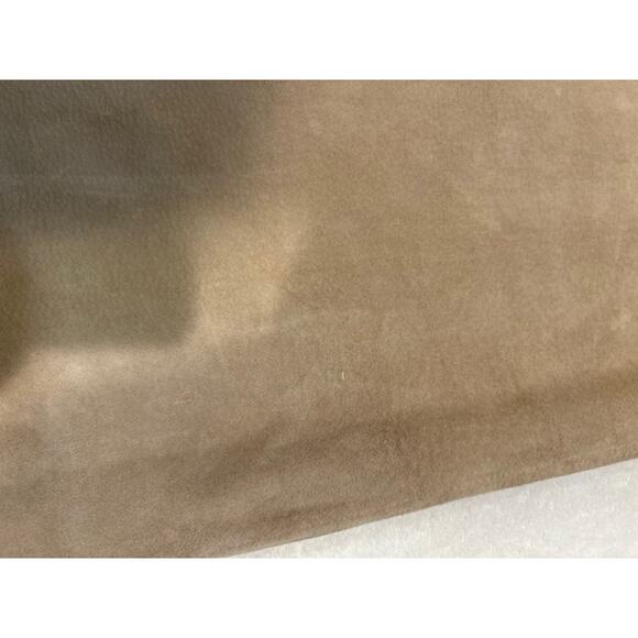 BOSTON PROPER Tan Suede Leather Panel Midi Skirt Boho Chic Boho Cottage Size 14 - Picture 11 of 16